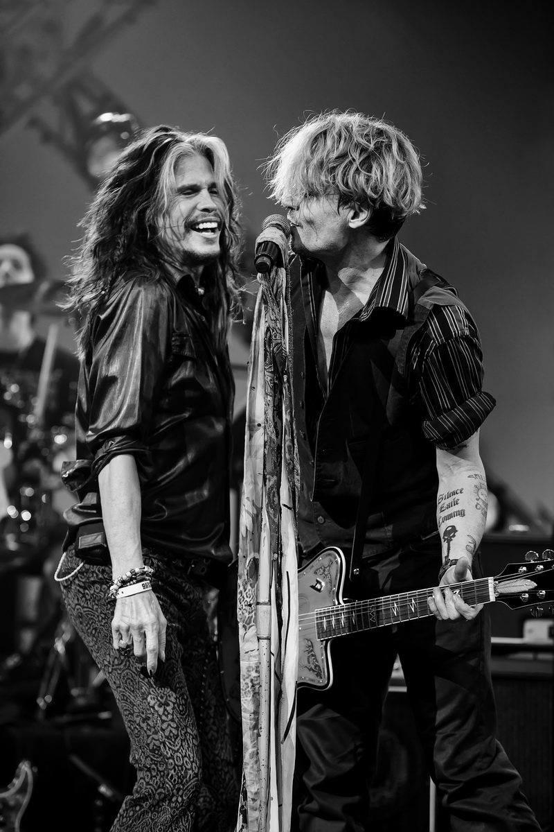 Steven Tyler and Johnny Depp
